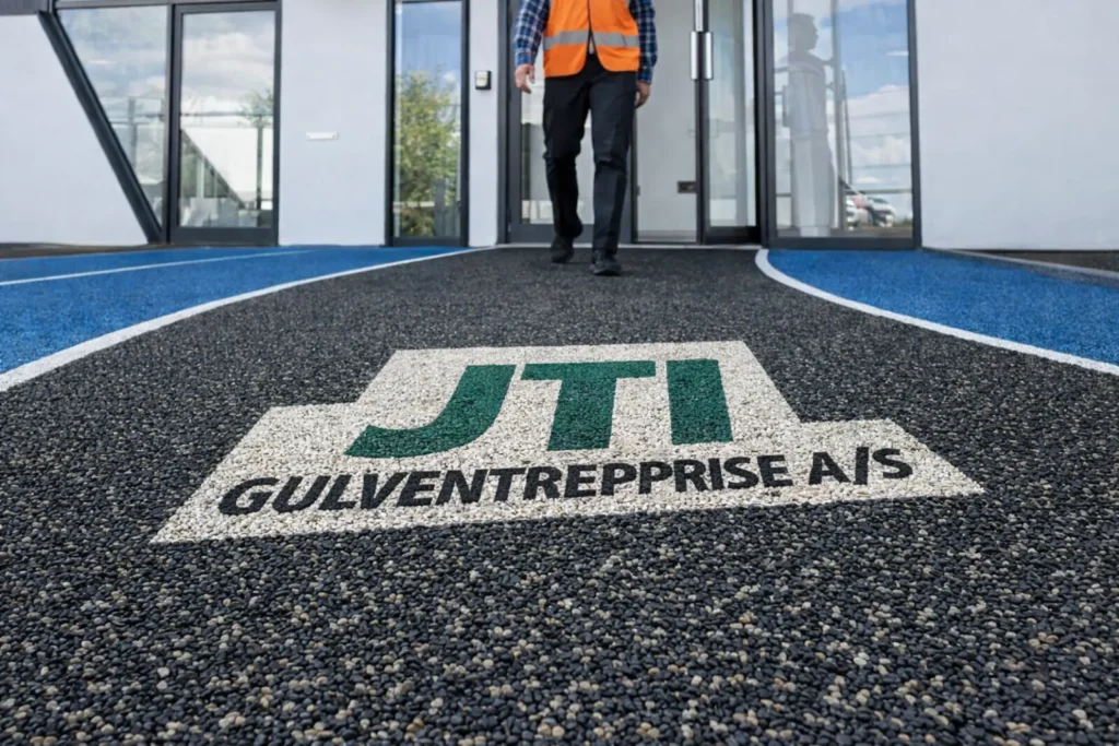 Stentæppe med JTI logo 1